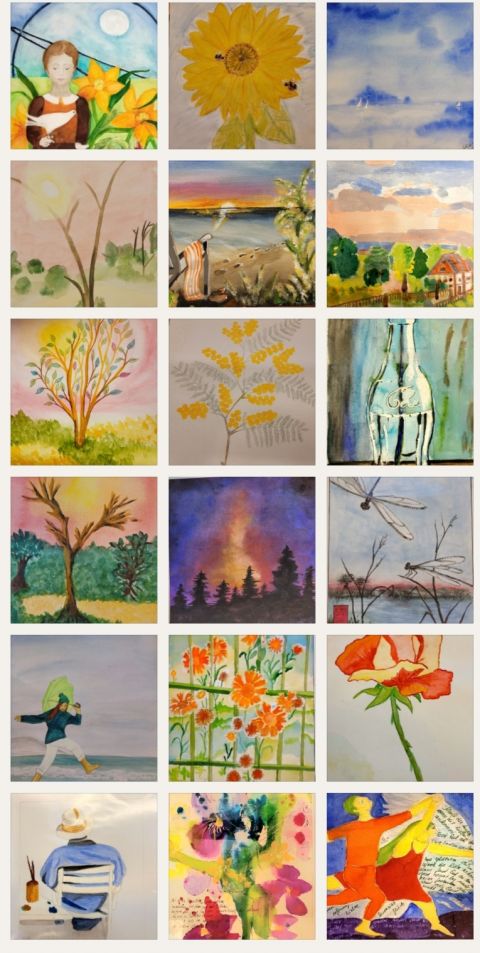 So lernten wir uns kennen, Collage © Ulla Linkemann